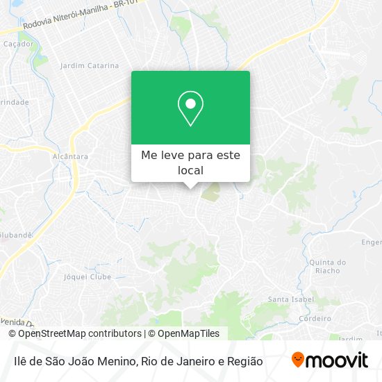 Ilê de São João Menino mapa
