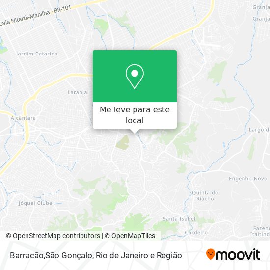 Barracão,São Gonçalo mapa