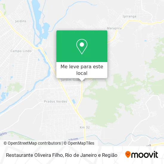 Restaurante Oliveira Filho mapa
