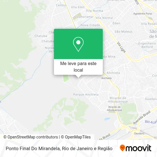 Ponto Final Do Mirandela mapa