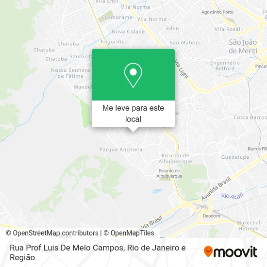 Rua Prof Luis De Melo Campos mapa
