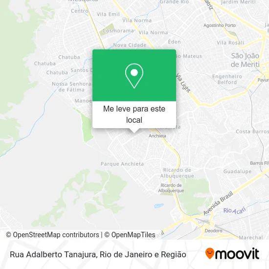 Rua Adalberto Tanajura mapa