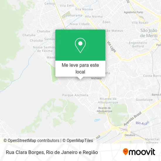 Rua Clara Borges mapa