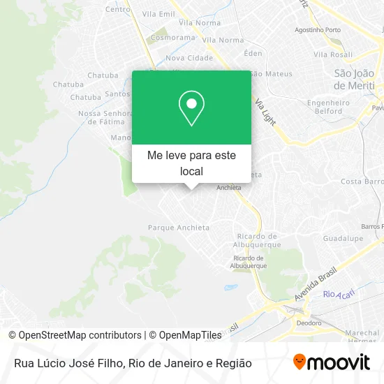 Rua Lúcio José Filho mapa
