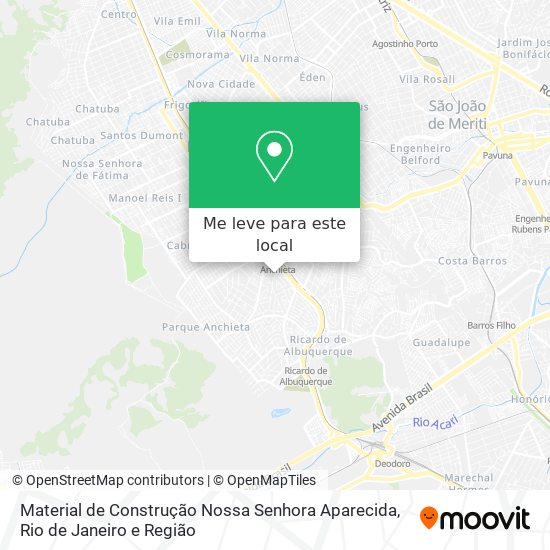 Material de Construção Nossa Senhora Aparecida mapa