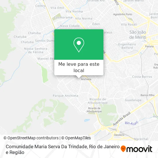 Comunidade Maria Serva Da Trindade mapa