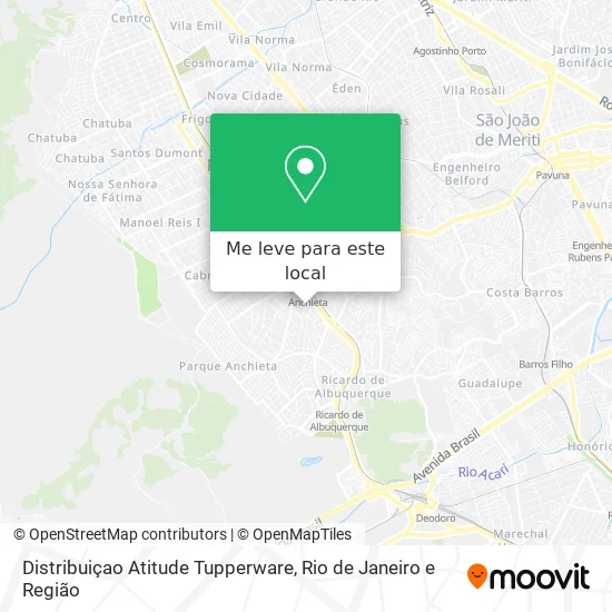 Distribuiçao Atitude Tupperware mapa