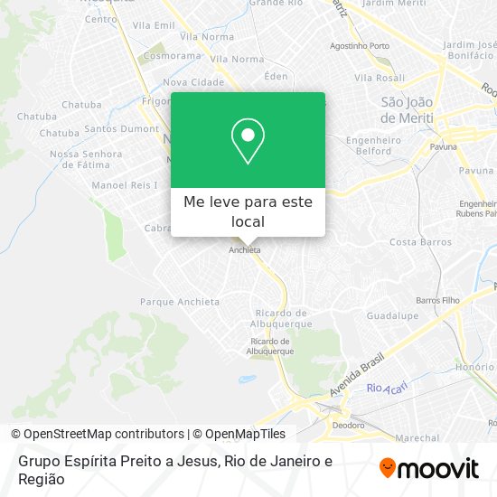 Grupo Espírita Preito a Jesus mapa