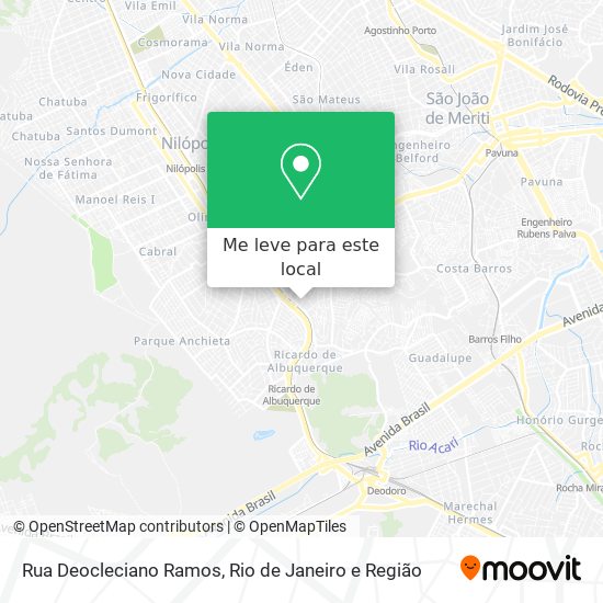 Rua Deocleciano Ramos mapa