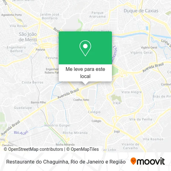 Restaurante do Chaguinha mapa