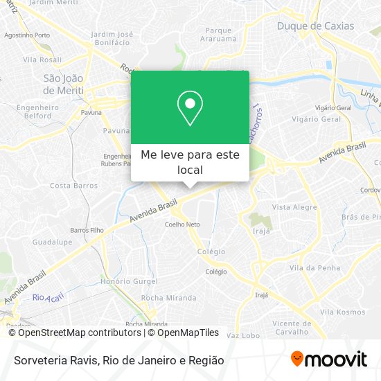 Sorveteria Ravis mapa