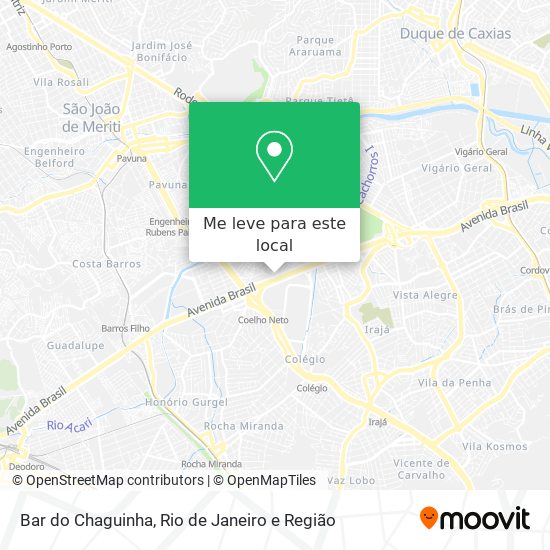 Bar do Chaguinha mapa