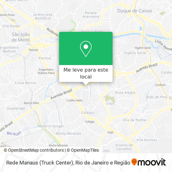 Rede Manaus (Truck Center) mapa