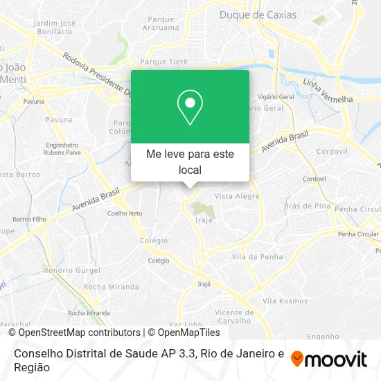 Conselho Distrital de Saude AP 3.3 mapa