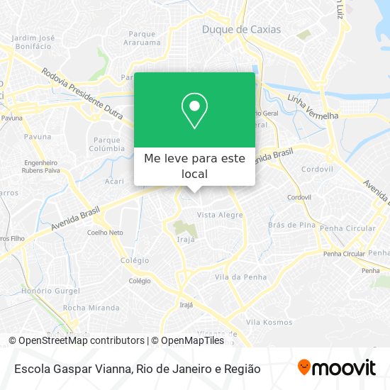 Escola Gaspar Vianna mapa