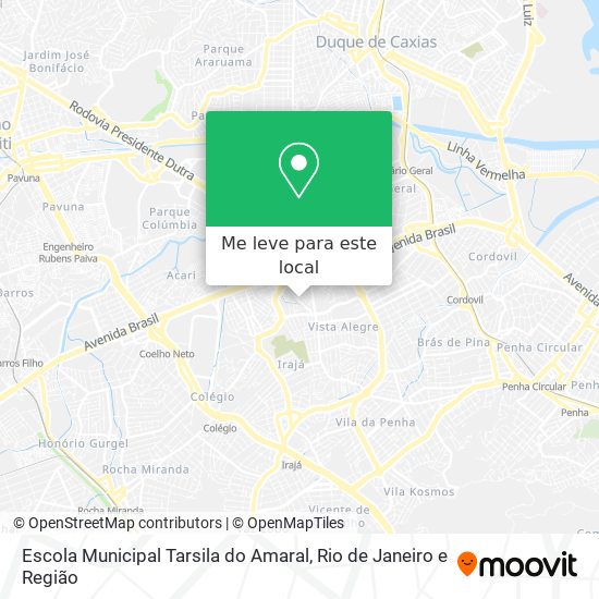 Escola Municipal Tarsila do Amaral mapa