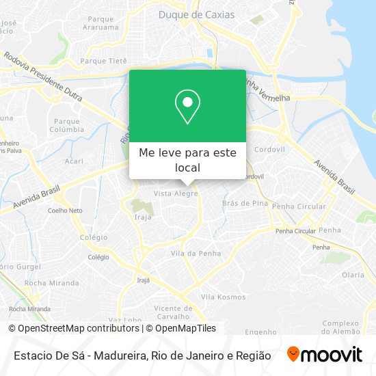 Estacio De Sá - Madureira mapa