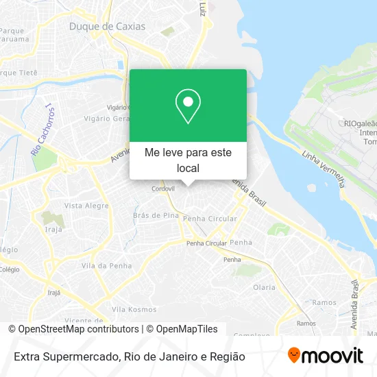 Extra Supermercado mapa
