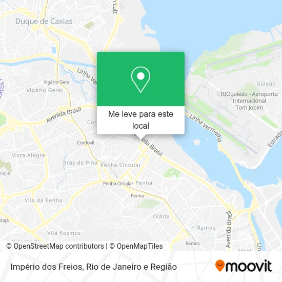 Império dos Freios mapa