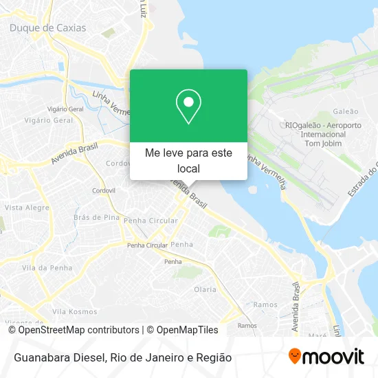Guanabara Diesel mapa