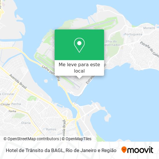 Hotel de Trânsito da BAGL mapa