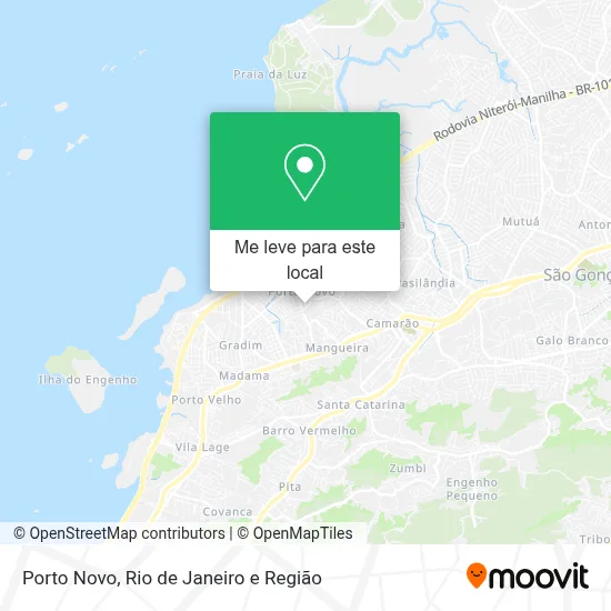 Porto Novo mapa