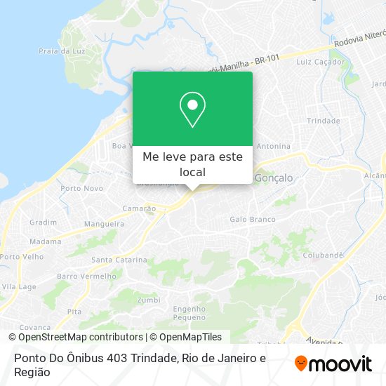 Ponto Do Ônibus 403 Trindade mapa