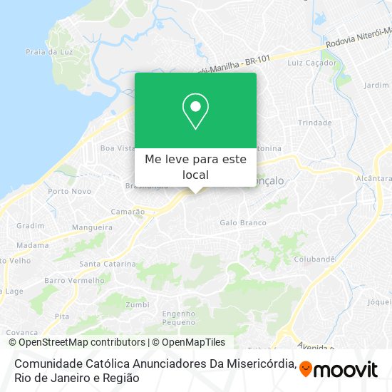 Comunidade Católica Anunciadores Da Misericórdia mapa