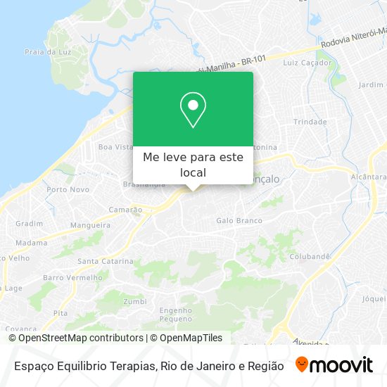 Espaço Equilibrio Terapias mapa
