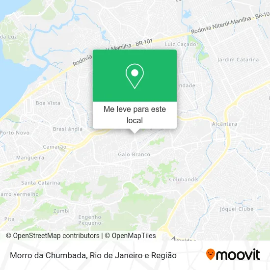 Morro da Chumbada mapa