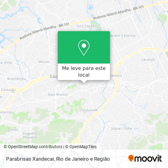 Parabrisas Xandecar mapa