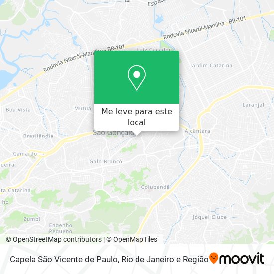 Capela São Vicente de Paulo mapa