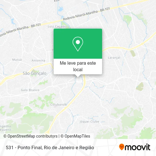 531 - Ponto Final mapa