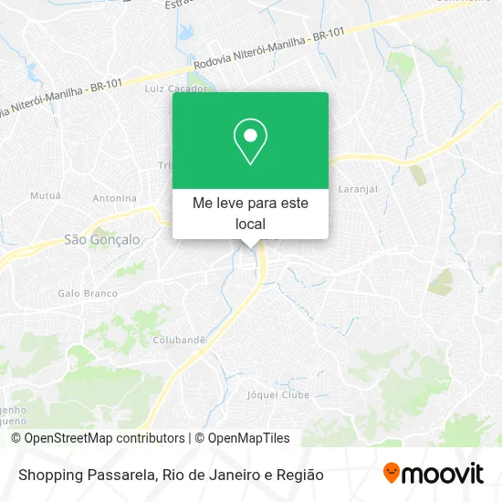 Shopping Passarela mapa