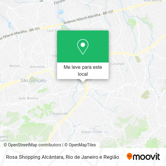 Rosa Shopping Alcântara mapa