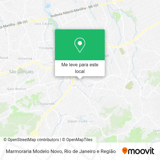 Marmoraria Modelo Novo mapa