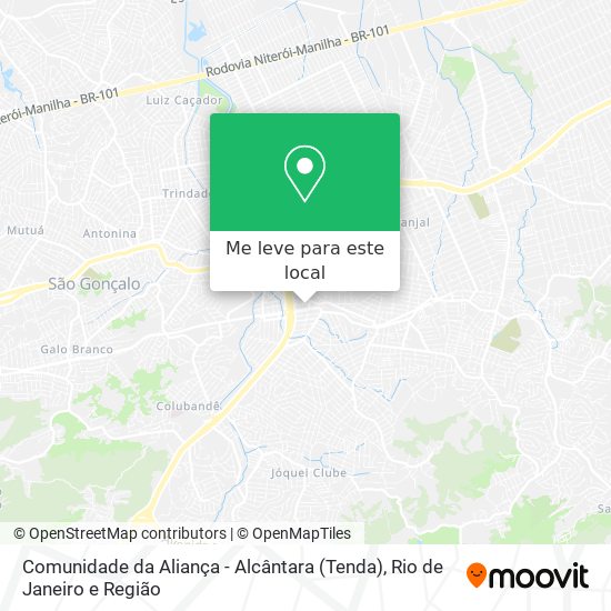 Comunidade da Aliança - Alcântara (Tenda) mapa