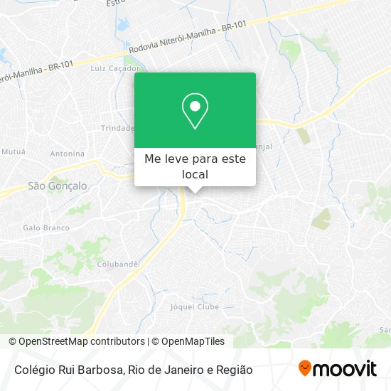 Colégio Rui Barbosa mapa