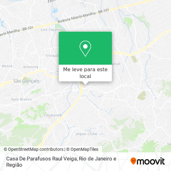 Casa De Parafusos Raul Veiga mapa