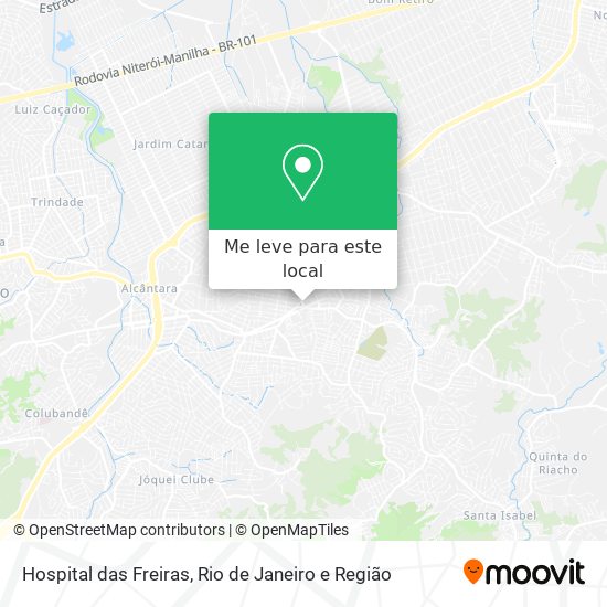 Hospital das Freiras mapa