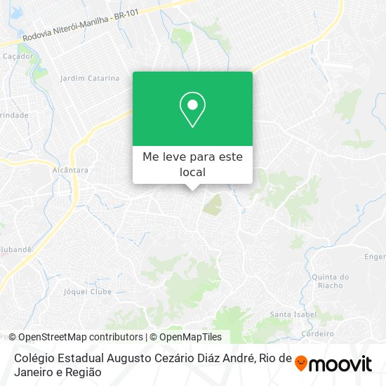 Colégio Estadual Augusto Cezário Diáz André mapa