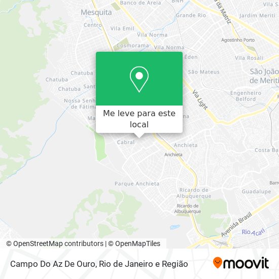 Campo Do Az De Ouro mapa