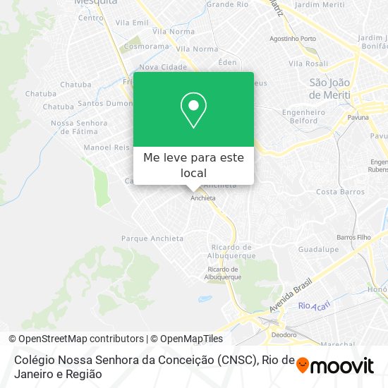 Colégio Nossa Senhora da Conceição (CNSC) mapa
