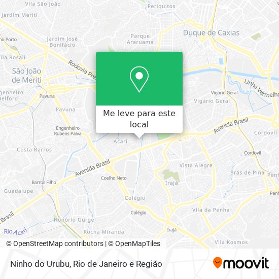 Ninho do Urubu mapa