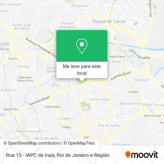 Rua 15 - IAPC de Irajá mapa