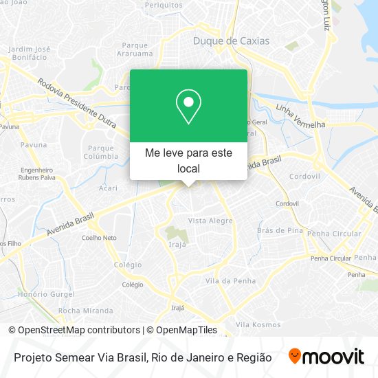 Projeto Semear Via Brasil mapa