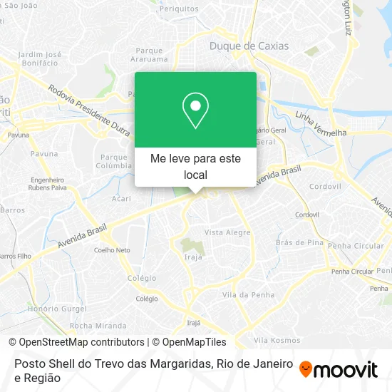 Posto Shell do Trevo das Margaridas mapa