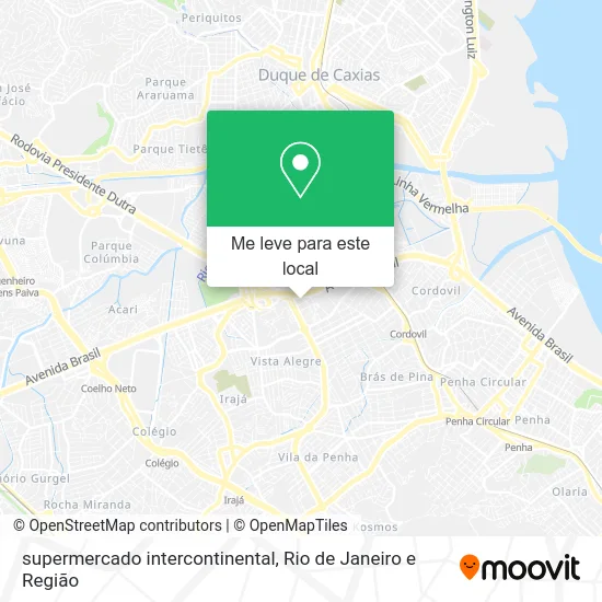 supermercado intercontinental mapa