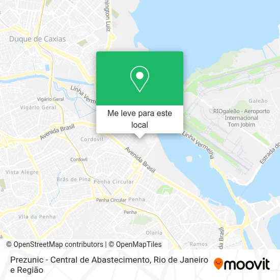 Prezunic - Central de Abastecimento mapa