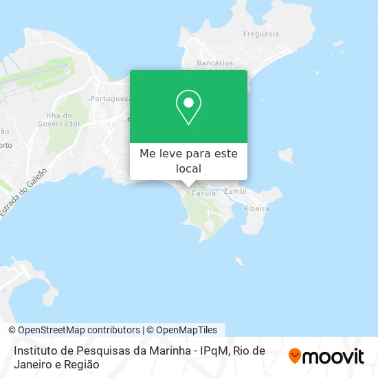 Instituto de Pesquisas da Marinha - IPqM mapa